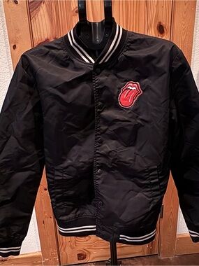 Rolling Stones 21MEN Black Varsity Bomber Jacket Men’s M